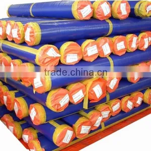 Best Quality Mesh Sheet Plastic Hdpe Tarp Roll , Orange Blue Polyethylene Tarpaulin Roll thumbnail-1