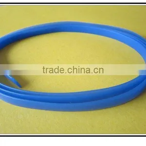 Blue Flexible Extruded Silicone Rubber Seal Strip thumbnail-1