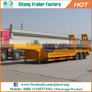 Competitive Price Truck Trailer 100 Ton 120 Tons Heavy Duty Low Bed Trailer For Sale thumbnail-2