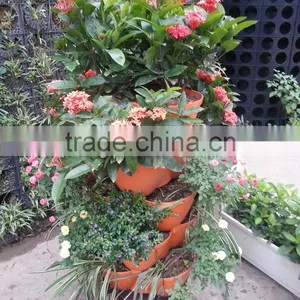 Stackable Vertical Plastic Garden Planter thumbnail-1