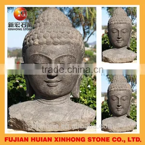 Hand Carved High Quality Marble Buddha Head Statue thumbnail-2