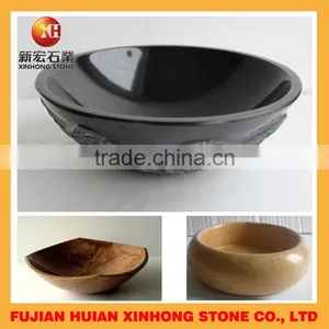 Polished Stone Basin, Stone Hand Washing Sink With Irregular Shape thumbnail-4
