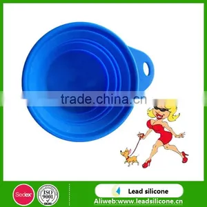 LFGB Certification Healthy Silicone Folding Pet Bowl thumbnail-3