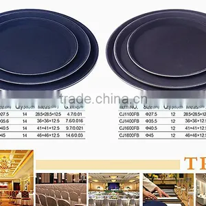 Serving Tray Sets, Round Melamine Tray for European Market thumbnail-3