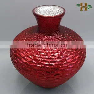 Gold and Red Coated Christmas Decoration Big Size Decorative Vases thumbnail-2