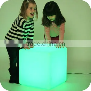 Glowing Light Cube Seat/ Led Cube Seat Lighting/ Illuminated Led Cube Lamp thumbnail-2