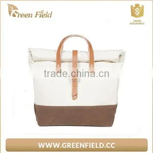 Green Field New Recycle Washable Kraft Paper Tote Shopping Bag thumbnail-2