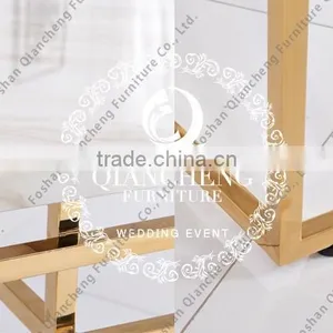 Simple Design 201 Golden Stainless Steel Rectangle Coffee Table thumbnail-4