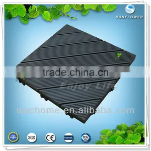 Long Life Recycled Plastic Wood Wpc Diy Deck Tiles thumbnail-1