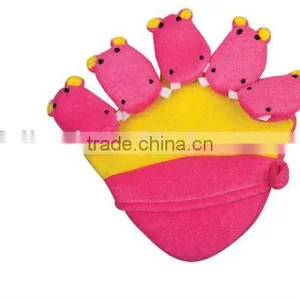 Baby's Animal Bath Glove With Five Finger for Child thumbnail-1