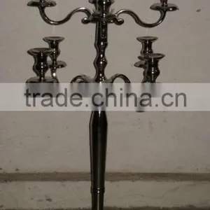 Aluminum 9 Arm Candelabra,Silver Plated 9 Arm Candelabra,Designer Nine Arm Candelabra,Nickel Plated Candelabras,Home Decoration thumbnail-1