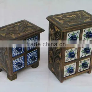 Ceramic Drawers Chest,Designer Wooden Drawers thumbnail-1