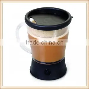 Clear Self Stirring Mug for the Plain Lazy! In the Office or Home Coffee Tea thumbnail-1