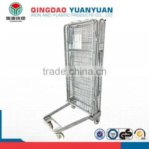 Logistics Security Roll Logistics Pallet Container Trolley Wire Mesh Storage Metal Cage thumbnail-3