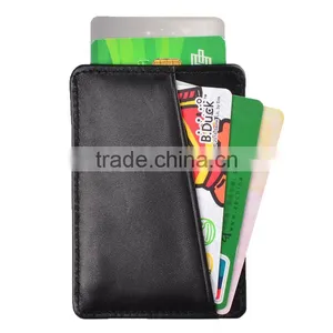 Slim Wallet Minimalist Leather Wallet RFID Blocking Card Holder thumbnail-6