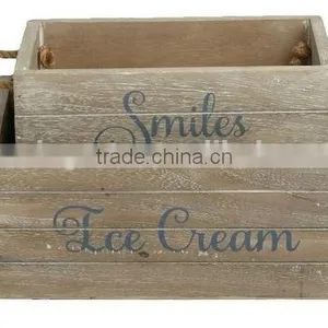 Small Vintage Wooden Storage Boxes Crate thumbnail-1