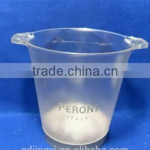 New Style Transparent Plastic PS LED Lighted Ice Bucket With Handle thumbnail-2