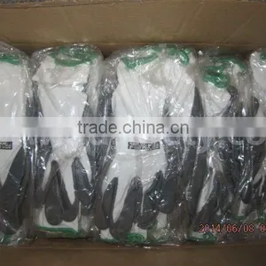 13Gauge White Nylon Grey Nitrile Coated Glove Safety Working Gloves thumbnail-3