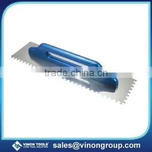 Professional Stainless Steel Notched Trowel With Jumbo Wood Handle, Plastering Trowel, Grout Trowel thumbnail-1