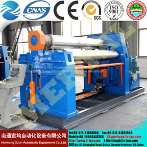 CE Cert Hydraulic 4 Roller Asymmetric Metal Steel Sheet Plate Roll Bending Machine thumbnail-1