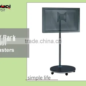 Hot Sale Monitor Display Mobile Trolley TV Stand Mount Bracket With Wheels thumbnail-4