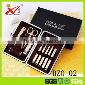 10pcs Set Men Beauty Equipment Nail Clippers Manicure Set thumbnail-2