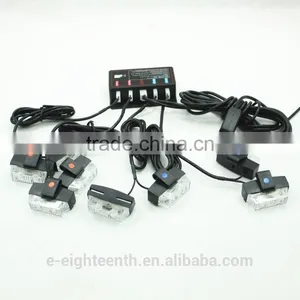 New 16 AMBER LED Car Emergency Warning Strobe Lights Bars for Deck Dash Grille thumbnail-2