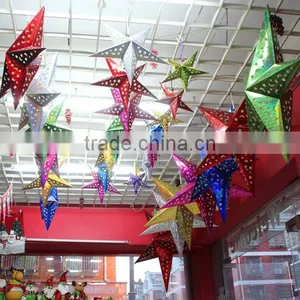 Christmas Hanging Ornament Paper Christmas Hanging Five Star Wholesale thumbnail-5