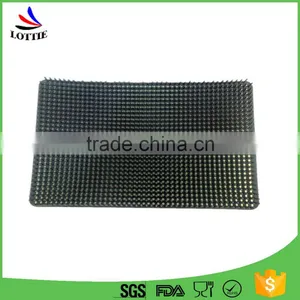 Chinese Manufacturers Black Rectangle Thicker Anti Slip Eco-Friendly Medical Silicone Pin Mat thumbnail-1