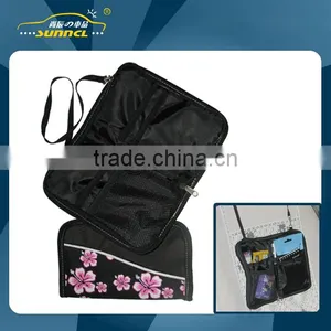 2015 Foldable Car Seat Back Bag With Zipper , Car Headrest Hanging Bag thumbnail-1