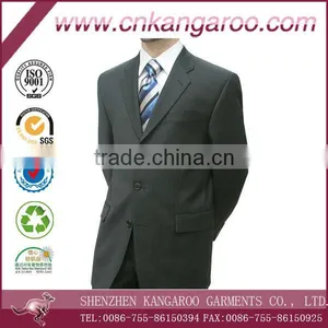 Pinstripes 3 Button Single Breast Three Button Classic Businessmen Blazers thumbnail-1