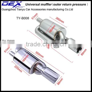Outer Return Pressure Universal Racing Muffler thumbnail-1