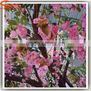 New Design Indoor Life Size Artificial Trees Plastic Cherry Blossom Branches for Wedding Decoration Cherry Tree thumbnail-2