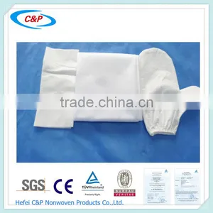 White Good Spunlace Plain Baby Blanket for Child Made in China thumbnail-1