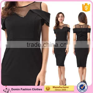 Woman Skater Stitching Sample Design Short Sleeve Dress thumbnail-1
