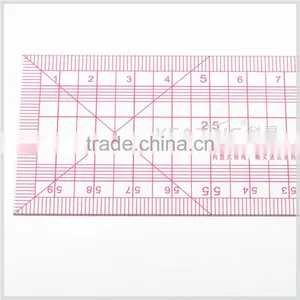 Kearing Brand 5*60cm Length 1.2mm Thickness Straight Flexible Sandwich Line Plastic Garment Ruler for Fashion Deisgn#8005 thumbnail-5