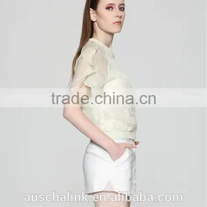 Hot Sale Summer Ladies Lightweight Short Style Silk Jacket OEM Service thumbnail-4