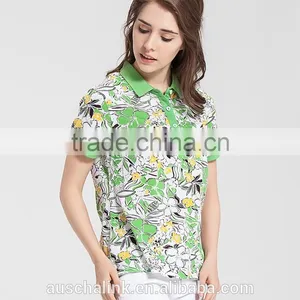 2016 New Designs Lady Colorful Polo t Shirt Factory Price thumbnail-2