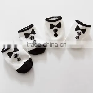 Bow Tie Pattern Cotton Baby Sock thumbnail-1