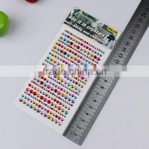 3d Custom Radiant DIY Acrylic Rhinestone Stickers Mobile Phone Crystal Case Self Adhesive Rhinestone Crystal Sticker thumbnail-6