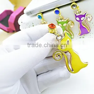 Good Selling 3.5 mm Earphone Dust Cap for Phone Cartoon Cat Design Earphone Cap Plug thumbnail-3