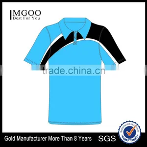 2016 MGOO Newest Cheap Customized Polo Shirts Sport Dri Fit Shirt Wholesale Sublimation Polo Shirt thumbnail-4