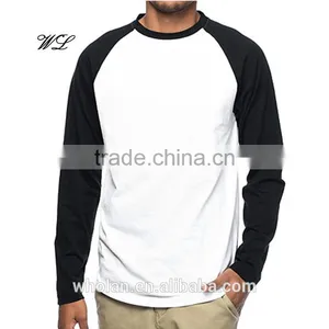 Latest Man T-shirt Blank Soccer Raglan 100% Cotton Bomber T-shirts thumbnail-1