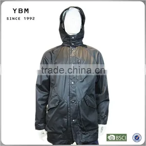 2014 2015 New Design Mens Full Length Leather Coat thumbnail-1