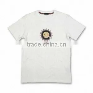 Men's T-shirt/Casual Wear, Made of Eco-friendly Cotton, Various Styles, Colors Available thumbnail-1