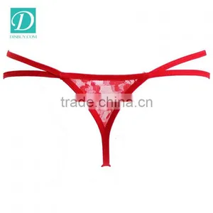 Women Sexy Panties Lace Briefs Girl Lingeries Thongs G-string Flower Panties thumbnail-5