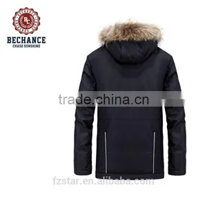 Unisex Winter Thicken Mid-long Padded Jacket Plus Size Detachable Hood Waterproof Jacket for Wholesale thumbnail-2
