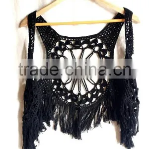 Wholesale Festival Fashion Women Crochet Vest thumbnail-1