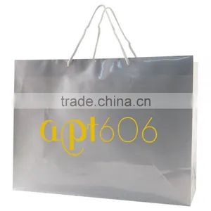 Color Gloss Laminated Eurotote Shopping Bag - Features Cardboard Bottom, Dimensions Are 16" x 6" x 12" and Comes With Your Logo. thumbnail-1
