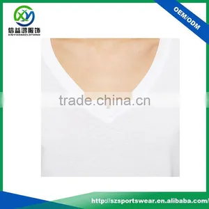 Latest Shirt Designs Organic Cotton Soft White Short Sleeve t Shirt for Women thumbnail-3